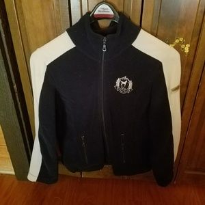 Navy and White Fleece Jacket